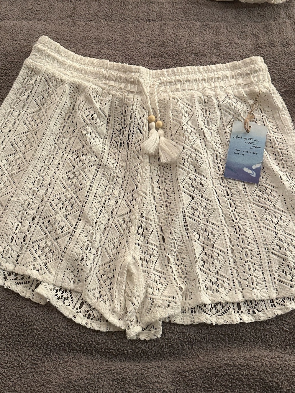 Goa Beachwear By Japna Lace Beach Swim Cover Up Set - Picture 4 of 5